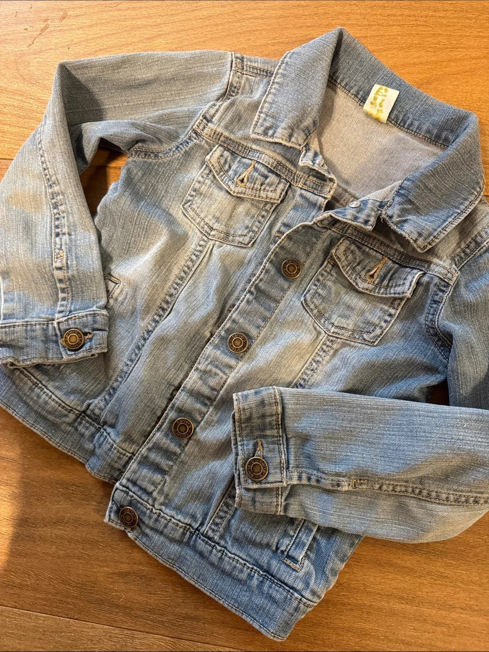 Carter's Light Blue Kids Denim Jacket with Button Front